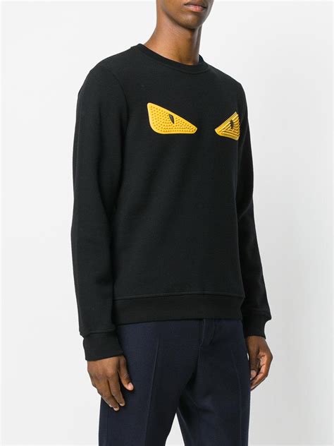 fendi monster eye sweatshirt|fendi monster eyes zip.